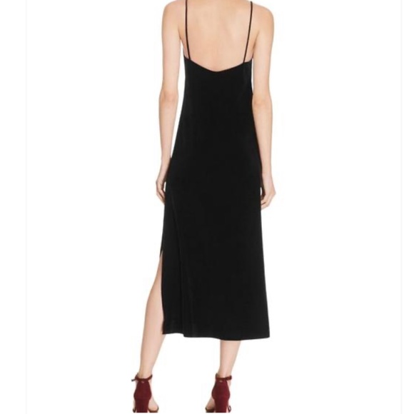 Rebecca Minkoff Black Velveteen Yoshi Slip Dress - Picture 2 of 8